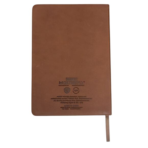Harry Potter Journal CultureFly Faux Leather Brown Blank Bookmark Diary Notebook - Picture 3 of 6